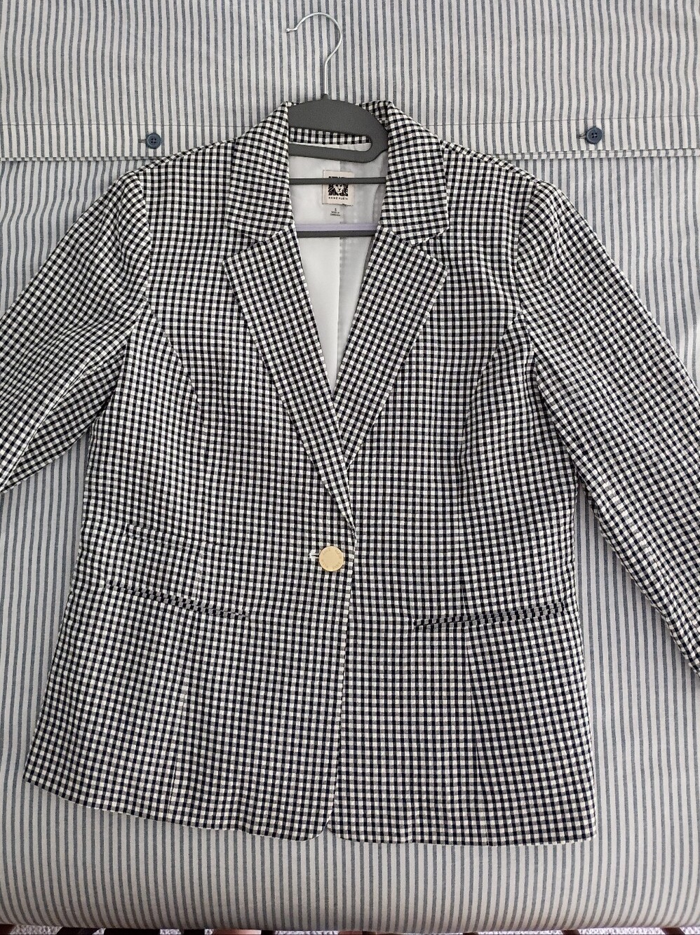Ann Klein Cropped Sleeve Blazer